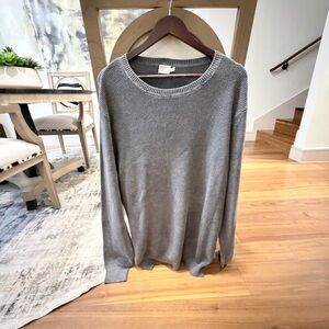 Faherty mens Gray 100% cotton sweater size XXLT